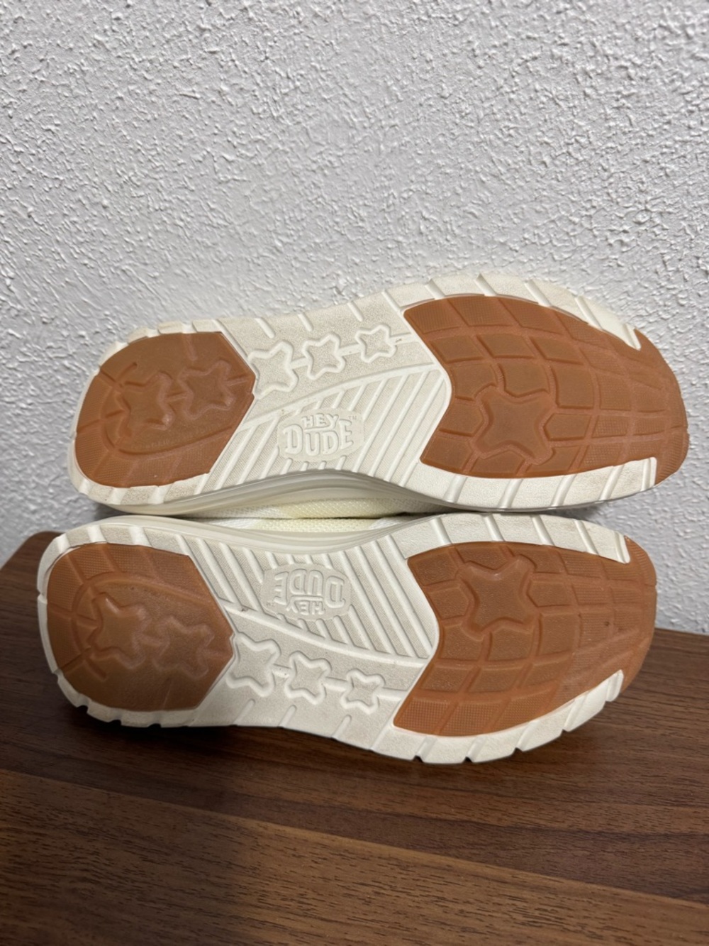 HEYDUDE Men’s  Sirocco Neutrals White Casual Shoes Size 8M - Picture 7 of 8